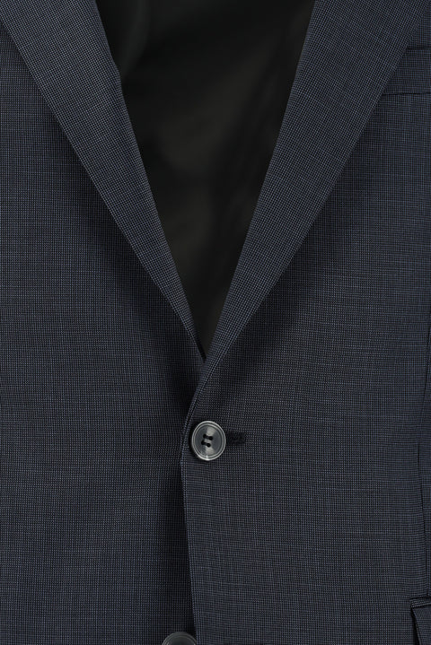 Koyu Füme 4 Drop Relaxed Fit Rahat Kesim Desenli Takım Elbise