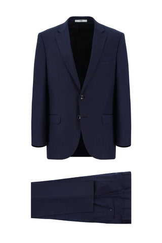  Açık Lacivert 7 Drop Super Slim Fit Eksra Dar Kesim Desenli Takım Elbise