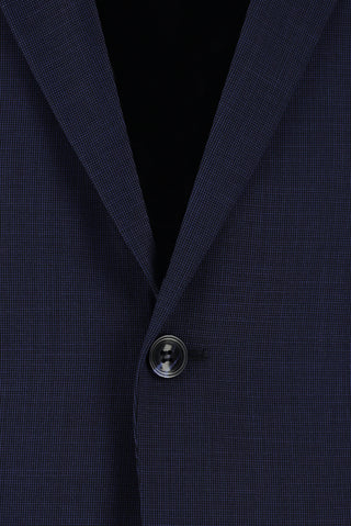  Açık Lacivert Super Slim Fit Ekstra Dar Kesim Klasik Desenli Takım Elbise