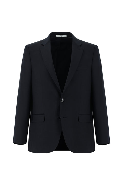 Koyu Lacivert 4 Drop Relaxed Fit Rahat Kesim Desenli Takım Elbise