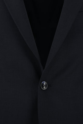  Koyu Lacivert Relaxed Fit Rahat Kesim Klasik Desenli Takım Elbise