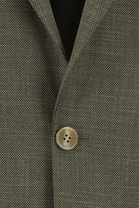 Koyu Bej 7 Drop Slim Fit Dar Kesim Desenli Takım Elbise