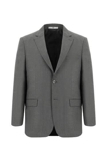  Koyu Vizon Relaxed Fit Rahat Kesim Klasik Desenli Takım Elbise