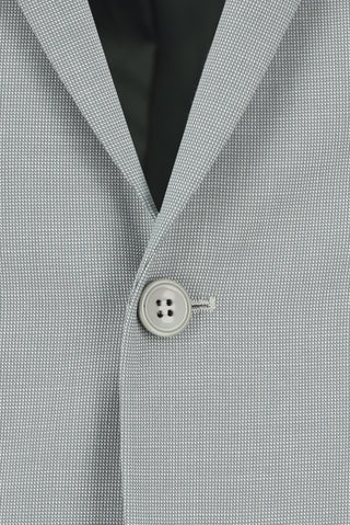  Açık Gri Super Slim Fit Ekstra Dar Kesim Klasik Desenli Takım Elbise