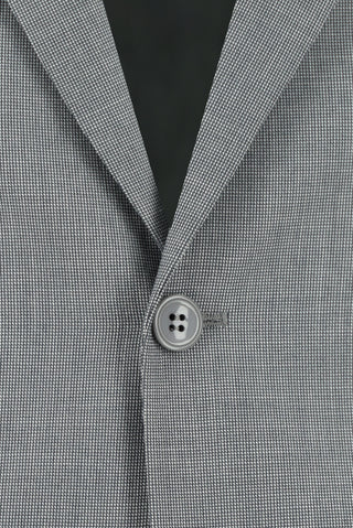  Orta Füme Slim Fit Dar Kesim Klasik Desenli Takım Elbise