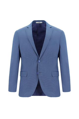  Koyu Mavi  Super Slim Fit Ekstra Dar Kesim Klasik Desenli Takım Elbise