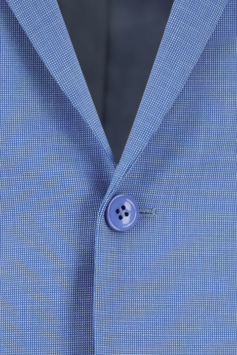 Mavi 6 Drop Regular Fit Standart Kesim Desenli Takım Elbise