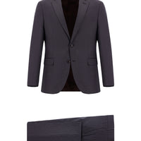 Acı Kahve 7 Drop Slim Fit Dar Kesim Desenli Takım Elbise