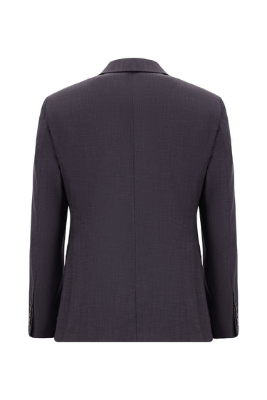  Acı Kahve Slim Fit Dar Kesim Klasik Desenli Takım Elbise