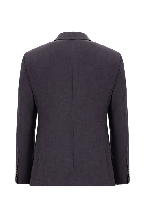 Acı Kahve 6 Drop Regular Fit Standart Kesim Desenli Takım Elbise