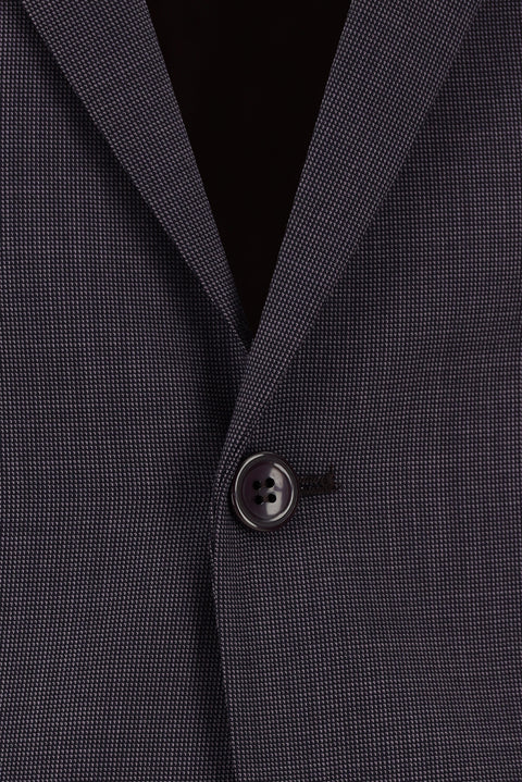 Dark Brown 6 Drop Regular Fit Standard Cut Patterned Suit