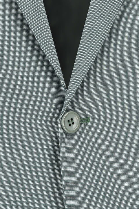 Çağla Yeşili 6 Drop Regular Fit Standart Kesim Desenli Takım Elbise