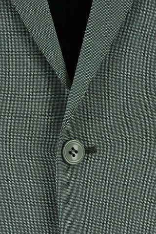  Koyu Yeşil Slim Fit Dar Kesim Klasik Desenli Takım Elbise