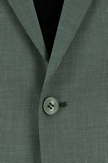 Koyu Yeşil Super Slim Fit Ekstra Dar Kesim Klasik Desenli Takım Elbise
