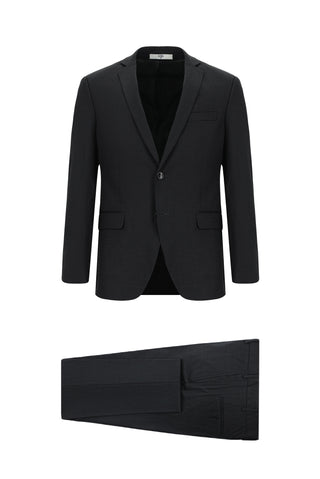  Koyu Antrasit Super Slim Fit Ekstra Dar Kesim Klasik Desenli Takım Elbise