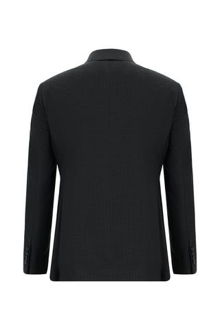  Koyu Antrasit Super Slim Fit Ekstra Dar Kesim Klasik Desenli Takım Elbise