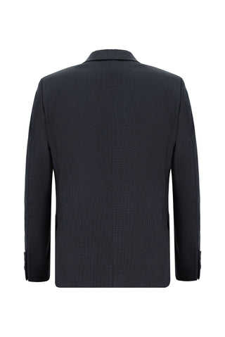  Orta Antrasit Regular Fit Klasik Desenli Takım Elbise