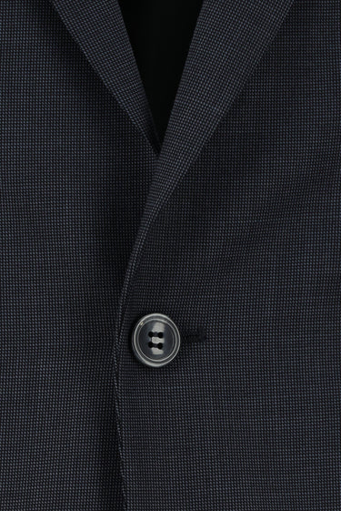Orta Antrasit Super Slim Fit Ekstra Dar Kesim Klasik Desenli Takım Elbise