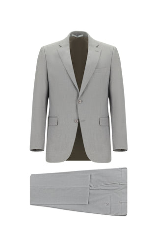  Koyu Vizon 7 Drop Slim Fit Dar Kesim Desenli Takım Elbise