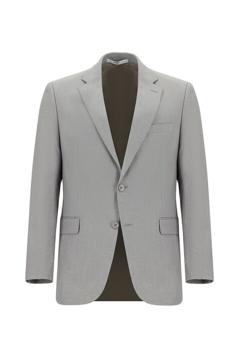 Koyu Vizon 7 Drop Slim Fit Dar Kesim Desenli Takım Elbise