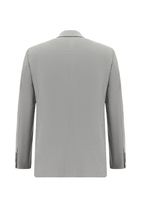 Koyu Vizon 7 Drop Super Slim Fit Eksra Dar Kesim Desenli Takım Elbise