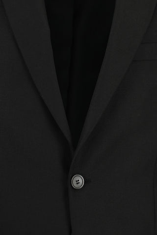  Siyah 7 Drop Slim Fit Dar Kesim Desenli Takım Elbise