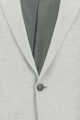  Açık Gri 7 Drop Slim Fit Dar Kesim Desenli Klasik Takım Elbise