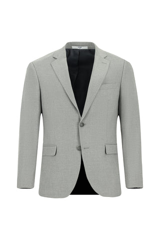  Orta Gri 7 Drop Slim Fit Dar Kesim Desenli Klasik Takım Elbise