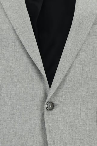  Orta Gri 7 Drop Slim Fit Dar Kesim Desenli Klasik Takım Elbise