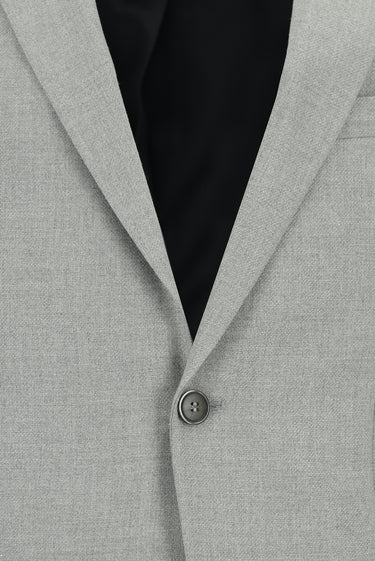  Orta Gri Slim Fit Dar Kesim Desenli Klasik Takım Elbise