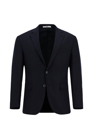  Koyu Lacivert Regular Fit Desenli Klasik Takım Elbise