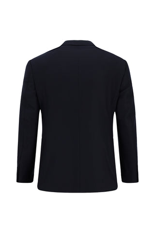  Koyu Lacivert Regular Fit Desenli Klasik Takım Elbise