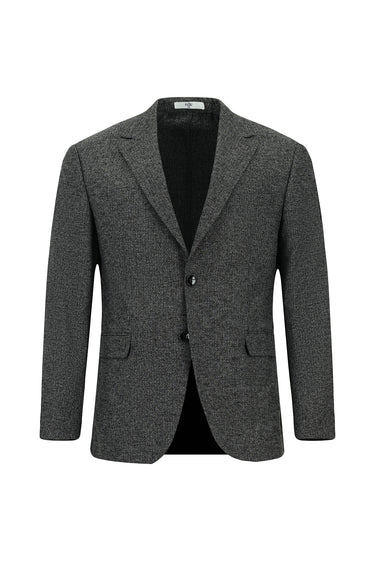  Açık Antrasit Slim Fit Dar Kesim Klasik Desenli Takım Elbise