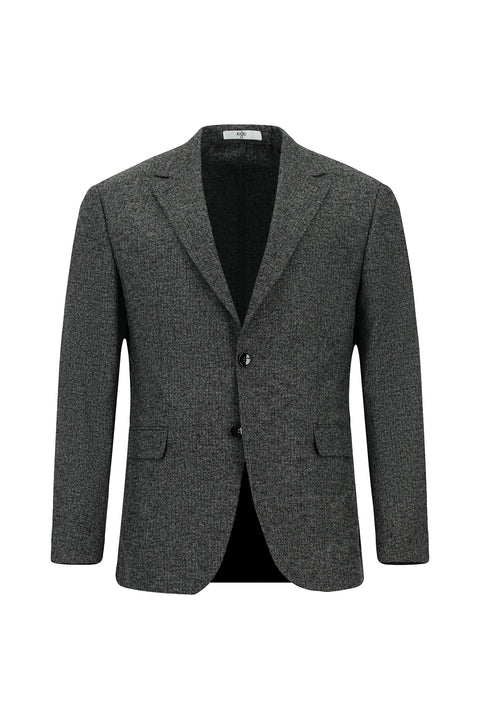 Açık Antrasit 7 Drop Slim Fit Dar Kesim Desenli Takım Elbise