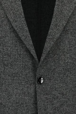  Aç?k Antrasit 7 Drop Slim Fit Dar Kesim Desenli Tak?m Elbise-Ki??l?