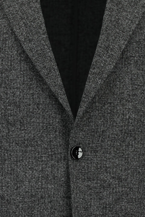 Açık Antrasit 7 Drop Slim Fit Dar Kesim Desenli Takım Elbise