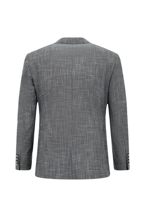Dark Navy 7 Drop Super Slim Fit Extra Narrow Cut Patterned Elastic Waist Drawstring Suit