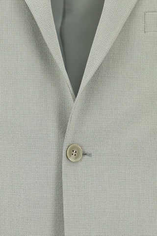  Küf Yeşili Relaxed Fit Rahat Kesim Klasik Desenli Takım Elbise