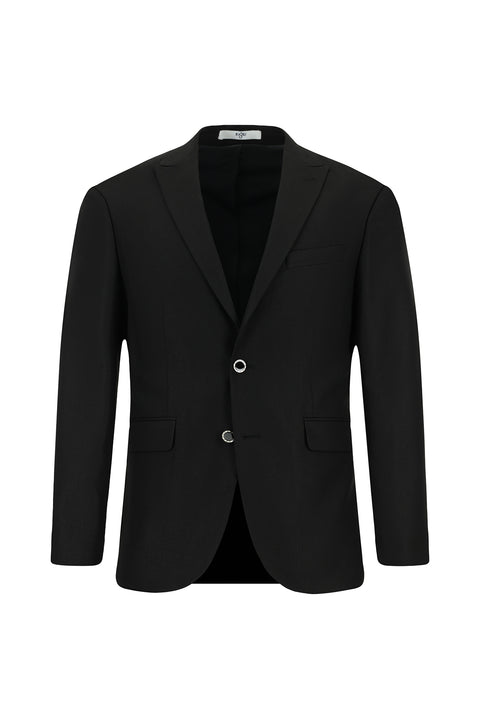 Siyah 7 Drop Super Slim Fit Eksra Dar Kesim Takım Elbise