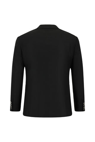  Siyah 7 Drop Super Slim Fit Eksra Dar Kesim Klasik Takım Elbise