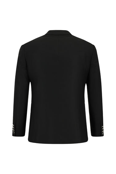  Siyah Super Slim Fit Ekstra Dar Kesim Klasik Takım Elbise