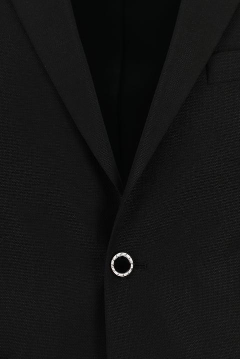 Siyah 7 Drop Super Slim Fit Eksra Dar Kesim Takım Elbise