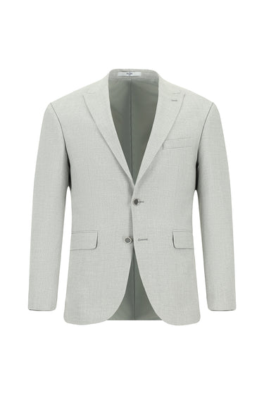 Açık Gri Super Slim Fit Ekstra Dar Kesim Klasik Takım Elbise