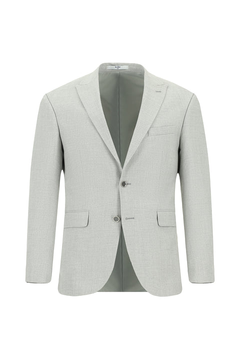 Açık Gri 7 Drop Super Slim Fit Eksra Dar Kesim Takım Elbise