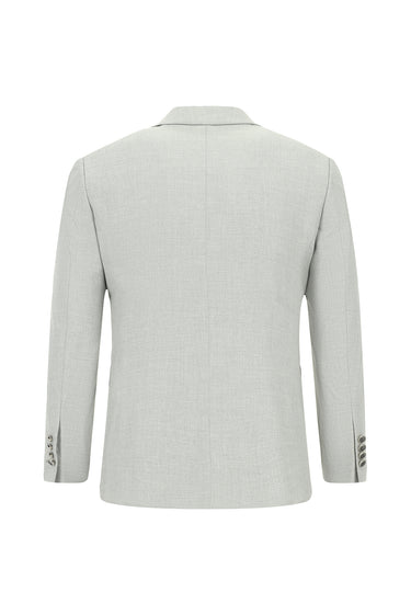 Açık Gri Super Slim Fit Ekstra Dar Kesim Klasik Takım Elbise