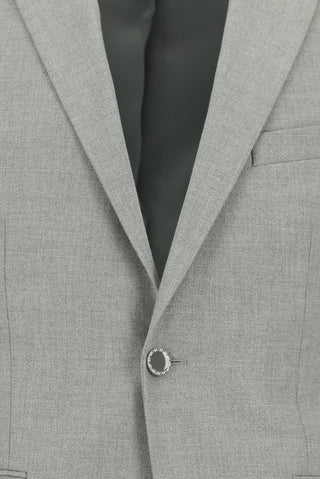  Orta Gri 7 Drop Super Slim Fit Eksra Dar Kesim Klasik Takım Elbise