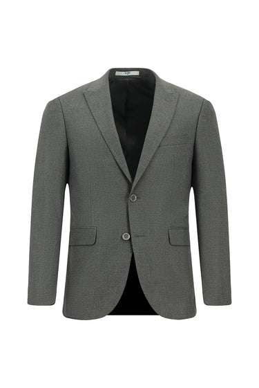 Orta Füme Super Slim Fit Ekstra Dar Kesim Klasik Takım Elbise