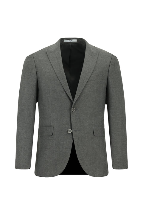 Orta Füme 7 Drop Super Slim Fit Eksra Dar Kesim Takım Elbise