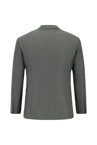  Orta Füme 7 Drop Super Slim Fit Eksra Dar Kesim Klasik Takım Elbise