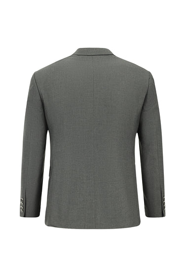 Orta Füme Super Slim Fit Ekstra Dar Kesim Klasik Takım Elbise